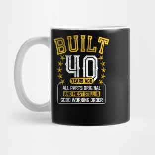 Funny 40th Birthday Shirt Adult 40 Years Old Joke Gift Mug